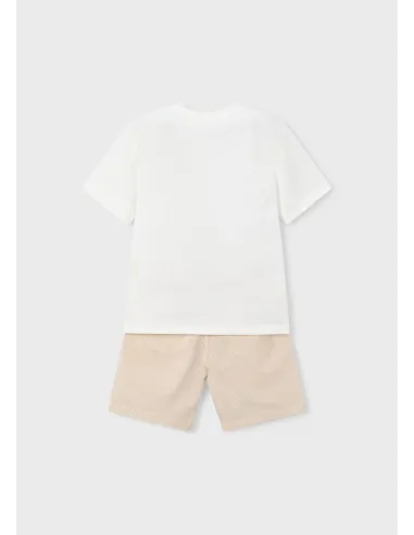 Conj. bermuda seersucker - Mocca     