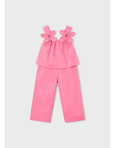 Conj. pantalon largo aplique - Geranio   