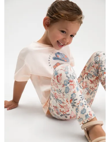 Conj. leggings estampado - Salmon    