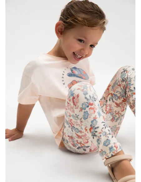 Conj. leggings estampado - Salmon    