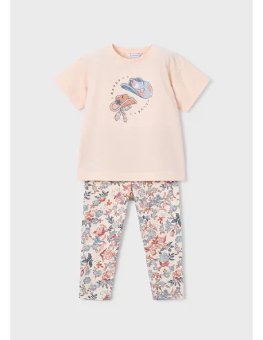 Conj. leggings estampado - Salmon    