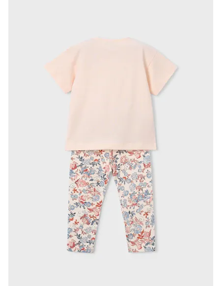 Conj. leggings estampado - Salmon    