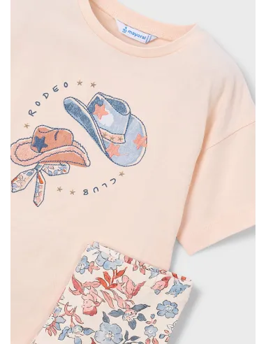 Conj. leggings estampado - Salmon    