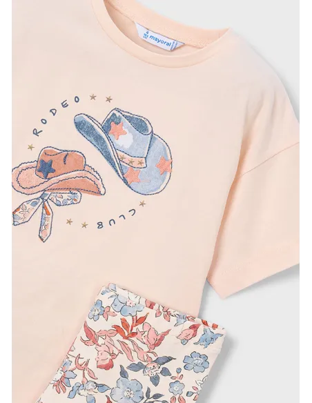 Conj. leggings estampado - Salmon    