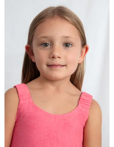 Vestido jacquard flores - Geranio   