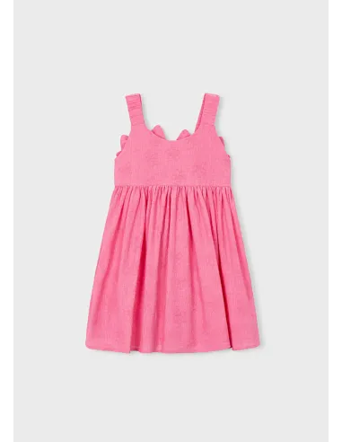 Vestido jacquard flores - Geranio   