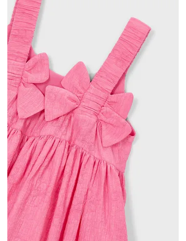 Vestido jacquard flores - Geranio   