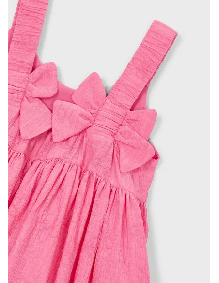 Vestido jacquard flores - Geranio   