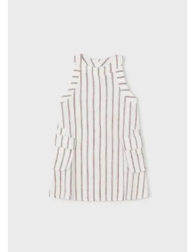 Vestido rayas - Beige     