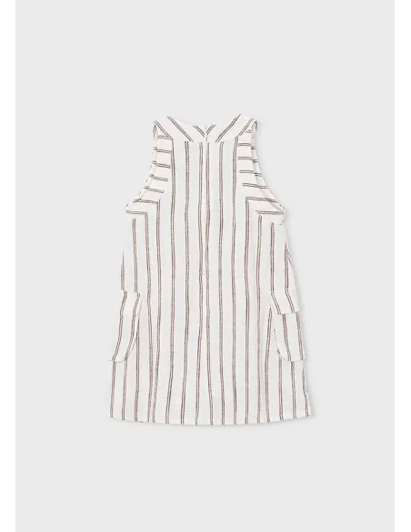 Vestido rayas - Beige     