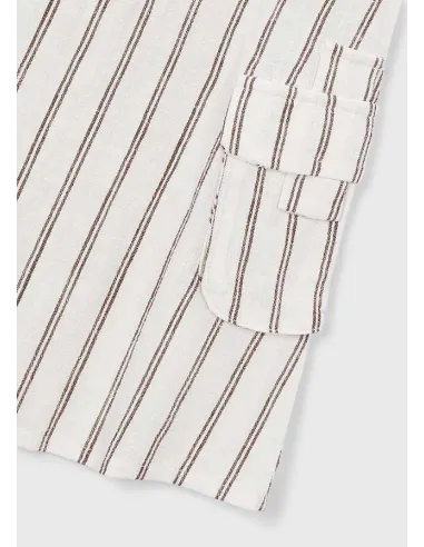 Vestido rayas - Beige     