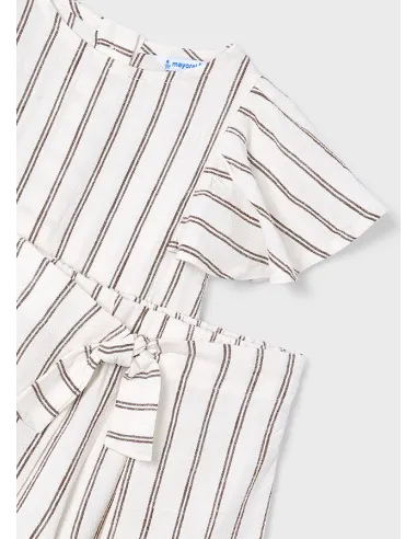 Conj. falda rayas - Beige     