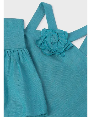 Conj. short flor - Jade      