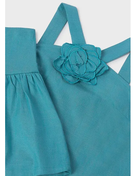 Conj. short flor - Jade      
