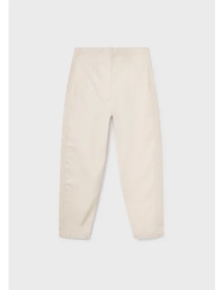 Pantalon largo plana gabardin - Arena     