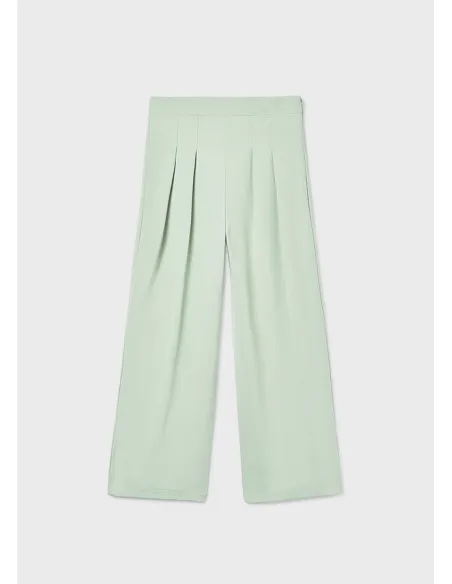 Pantalon largo crepe - Salvia    