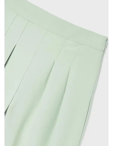 Pantalon largo crepe - Salvia    