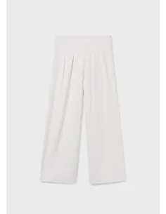 Pantalon largo crepe - Crudo     