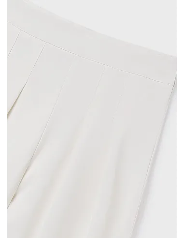 Pantalon largo crepe - Crudo     