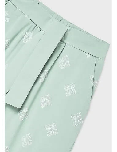 Pantalon largo estampado - Salvia    