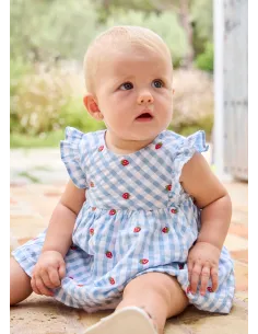 Vestido sersucker - Lagoon