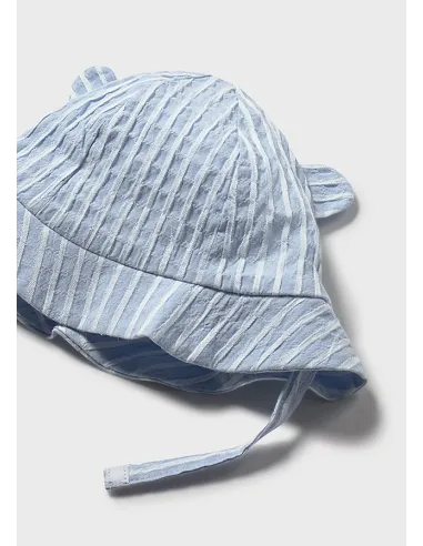 Conj. pantalon corto y gorro - Cielo