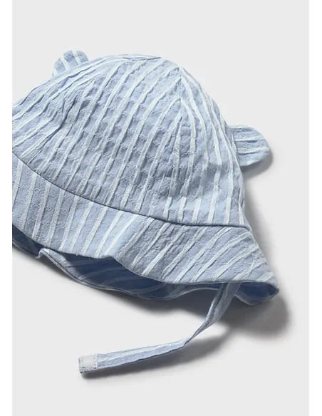 Conj. pantalon corto y gorro - Cielo