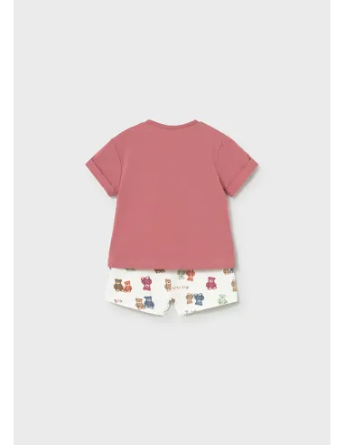 Conj. pantalon corto punto - Terracota