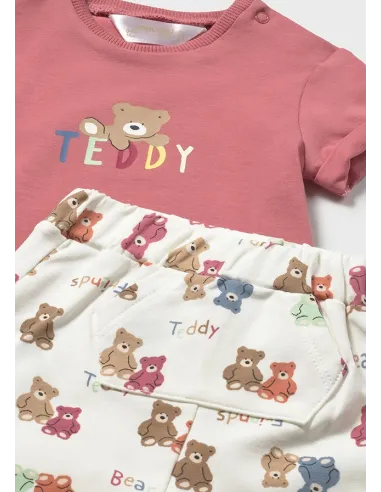 Conj. pantalon corto punto - Terracota