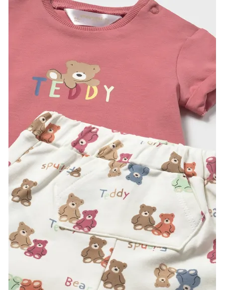 Conj. pantalon corto punto - Terracota