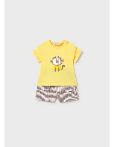 Conj. pantalon corto - Mostaza