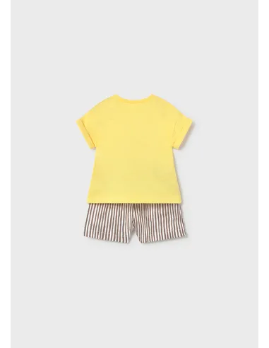 Conj. pantalon corto - Mostaza