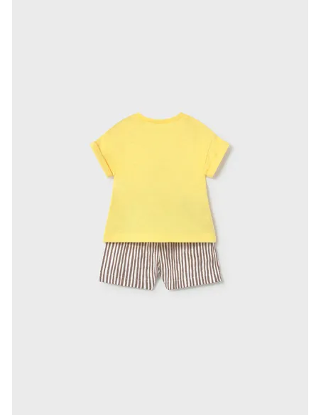 Conj. pantalon corto - Mostaza