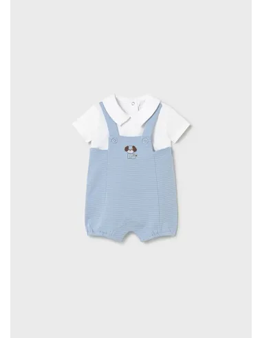 Pelele peto cuello - Cielo