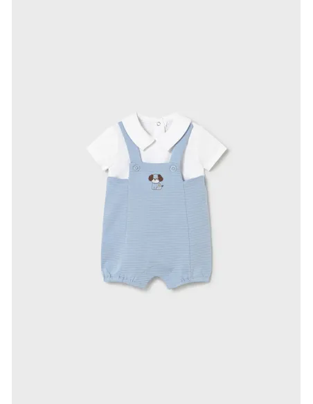 Pelele peto cuello - Cielo