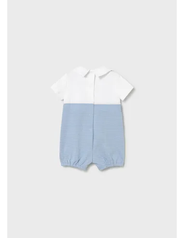 Pelele peto cuello - Cielo