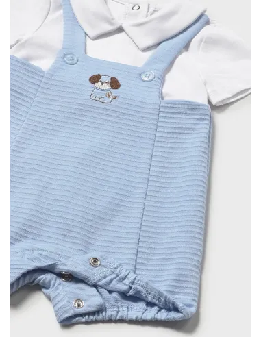 Pelele peto cuello - Cielo