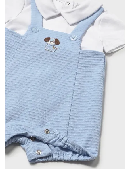 Pelele peto cuello - Cielo