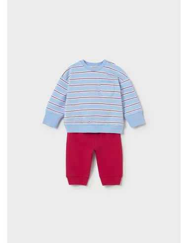 Conj. punto 4 piezas largo - Rojo