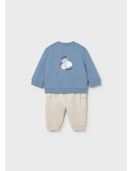 Conj. punto 4 piezas largo - Rojo