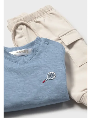 Conj. punto 4 piezas largo - Rojo