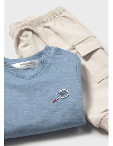 Conj. punto 4 piezas largo - Rojo