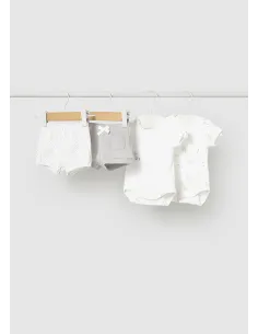 Conj. punto 4 piezas - Plata