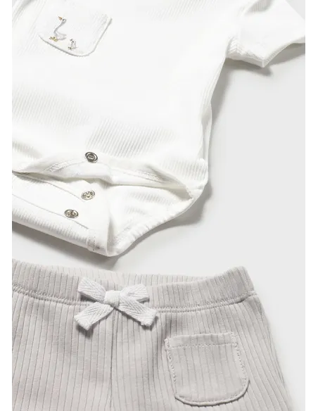 Conj. punto 4 piezas - Plata