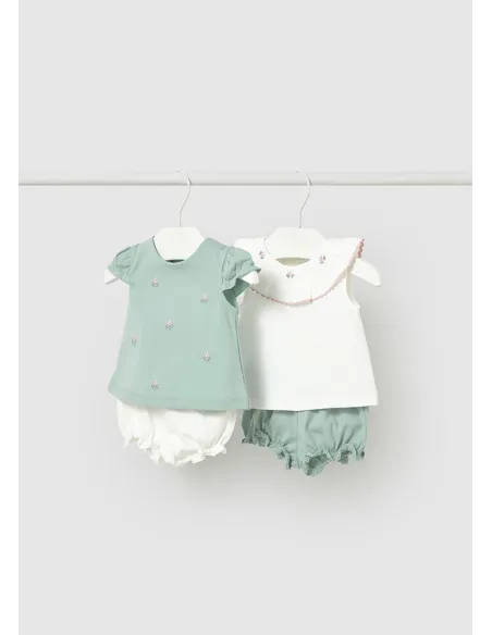 Conj. pant. corto 4 piezas - Aqua      