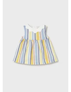 Vestido rayas lino - Savana    