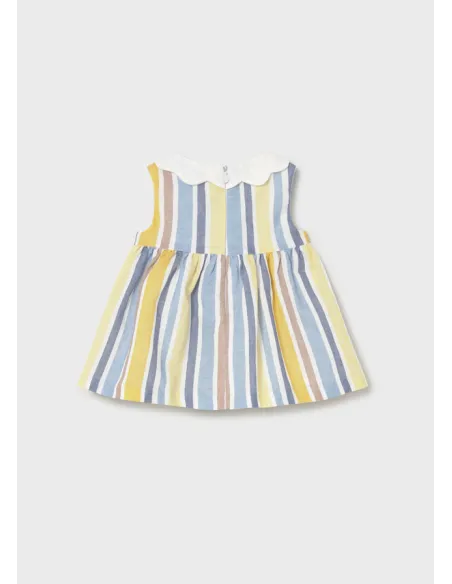 Vestido rayas lino - Savana    