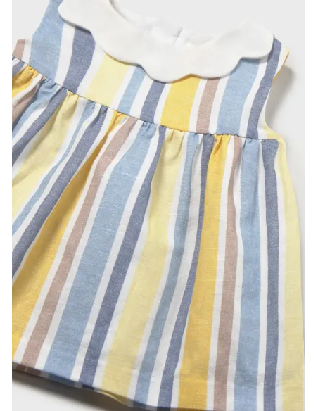 Vestido rayas lino - Savana    