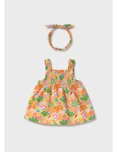 Vestido y diadema - Mostaza   