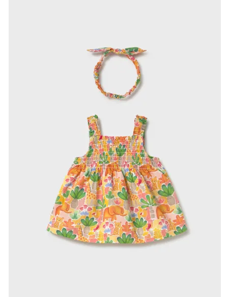 Vestido y diadema - Mostaza   